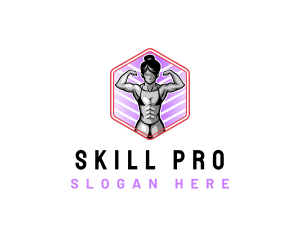 Training - Woman Fitness Training logo design