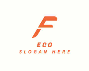 Logistics Delivery Letter F Logo