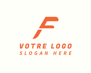 Logistics Delivery Letter F Logo