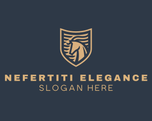 Elegant Horse Shield logo design