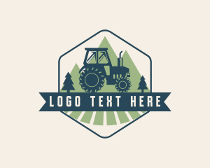 Plowing - Agriculture Farm Tractor logo design