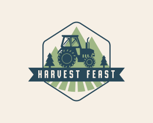 Agriculture Farm Tractor logo design