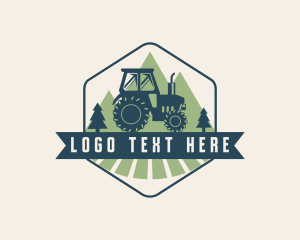 Plow - Agriculture Farm Tractor logo design