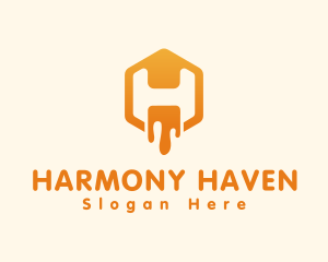 Sweet Honey Letter H logo design