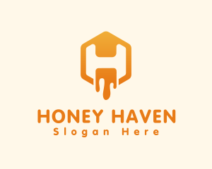 Sweet Honey Letter H logo design