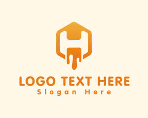 Sugar - Sweet Honey Letter H logo design