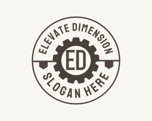 Industrial Mechanical Cog logo design