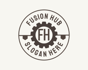 Industrial Mechanical Cog logo design