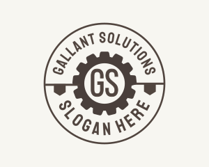 Industrial Mechanical Cog logo design