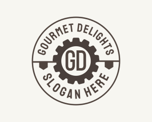 Industrial Mechanical Cog logo design