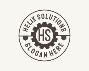 Industrial Mechanical Cog logo design