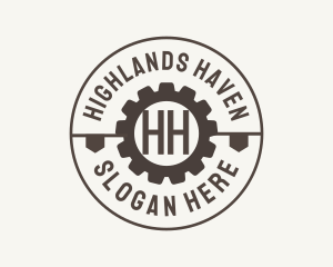 Industrial Mechanical Cog logo design