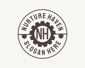 Industrial Mechanical Cog logo design