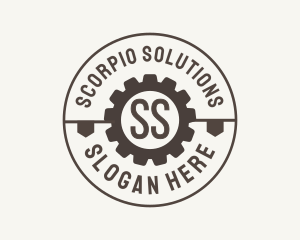 Industrial Mechanical Cog logo design