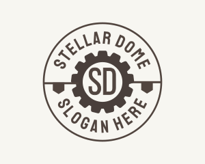 Industrial Mechanical Cog logo design