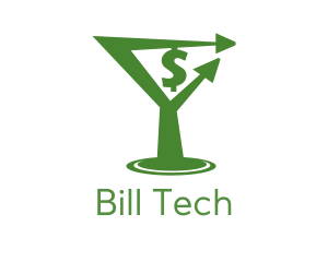Bill - Cocktail Money Drink logo design