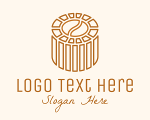 Coffee - Cafe Coffee Bean Barrel logo design