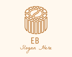 Cafe Coffee Bean Barrel  Logo