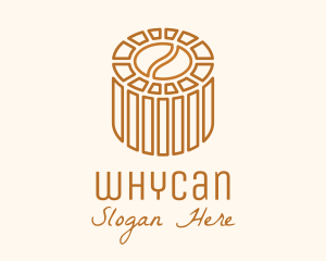 Cafe Coffee Bean Barrel  Logo