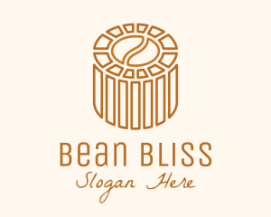 Bean - Cafe Coffee Bean Barrel logo design