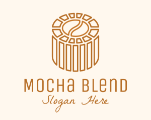 Mocha - Cafe Coffee Bean Barrel logo design