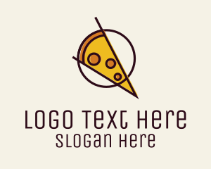 Slice - Minimalist Pizza Slice logo design