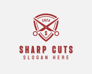 Scissors - Scissors Haircut Barbershop logo design