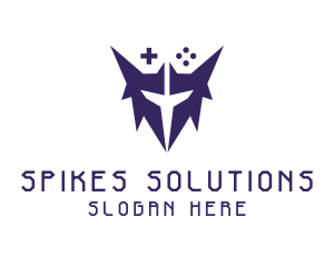 Spikes - Spiky Helmet Gaming logo design