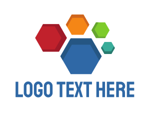 Group - Colorful Honeycomb Group logo design