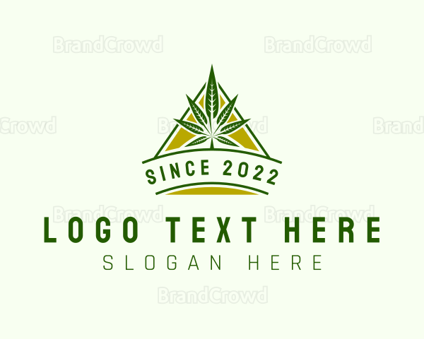 Marijuana Herb Plant Logo