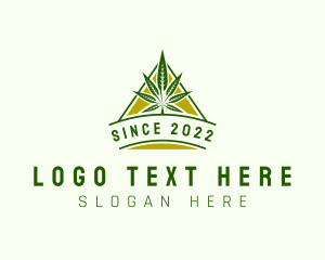 Extract - Marijuana Herb Plant logo design