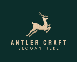 Deluxe Deer Antlers logo design