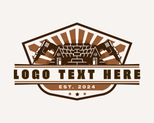 Tool - Construction Drill Builder logo design