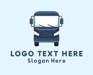 Moving Company - Blue Truck Vehicle logo design