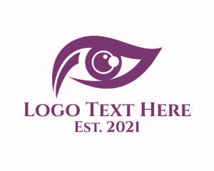 Contact Lens - Purple Eye Vision logo design