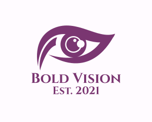 Purple Eye Vision logo design