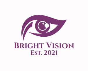 Purple Eye Vision logo design