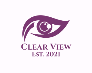 Vision - Purple Eye Vision logo design