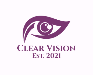 Purple Eye Vision logo design