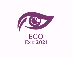 Contact Lens - Purple Eye Vision logo design