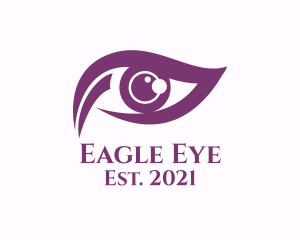 Purple Eye Vision logo design