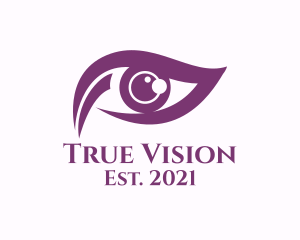 Purple Eye Vision logo design