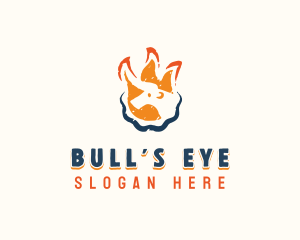 Flaming Bull Barbecue logo design