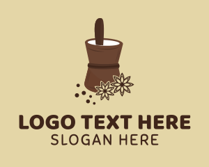 Food Blog - Star Anise Pestle logo design