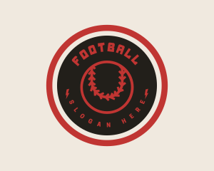 Mitt - Baseball Player Badge logo design