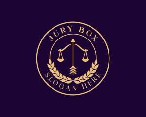 Jury - Law Justice Scale logo design