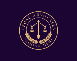 Law Justice Scale logo design