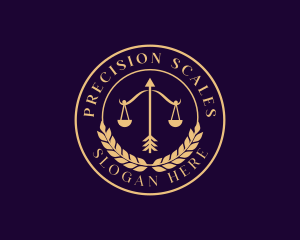 Law Justice Scale logo design