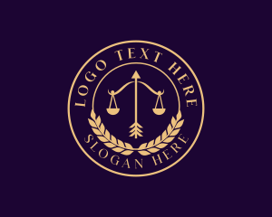 Prosecutor - Law Justice Scale logo design