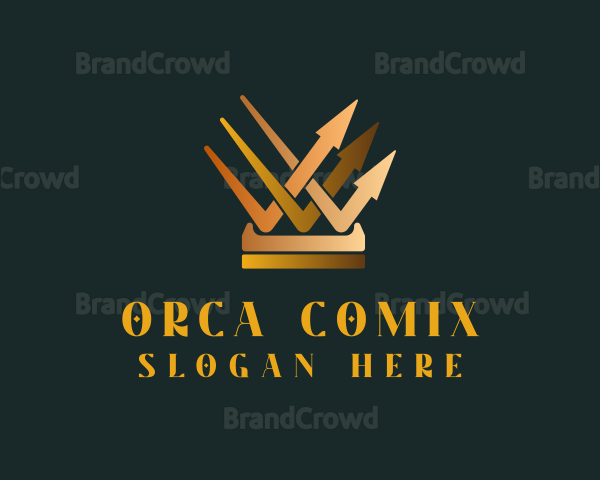 Crown Arrow Graph Logo